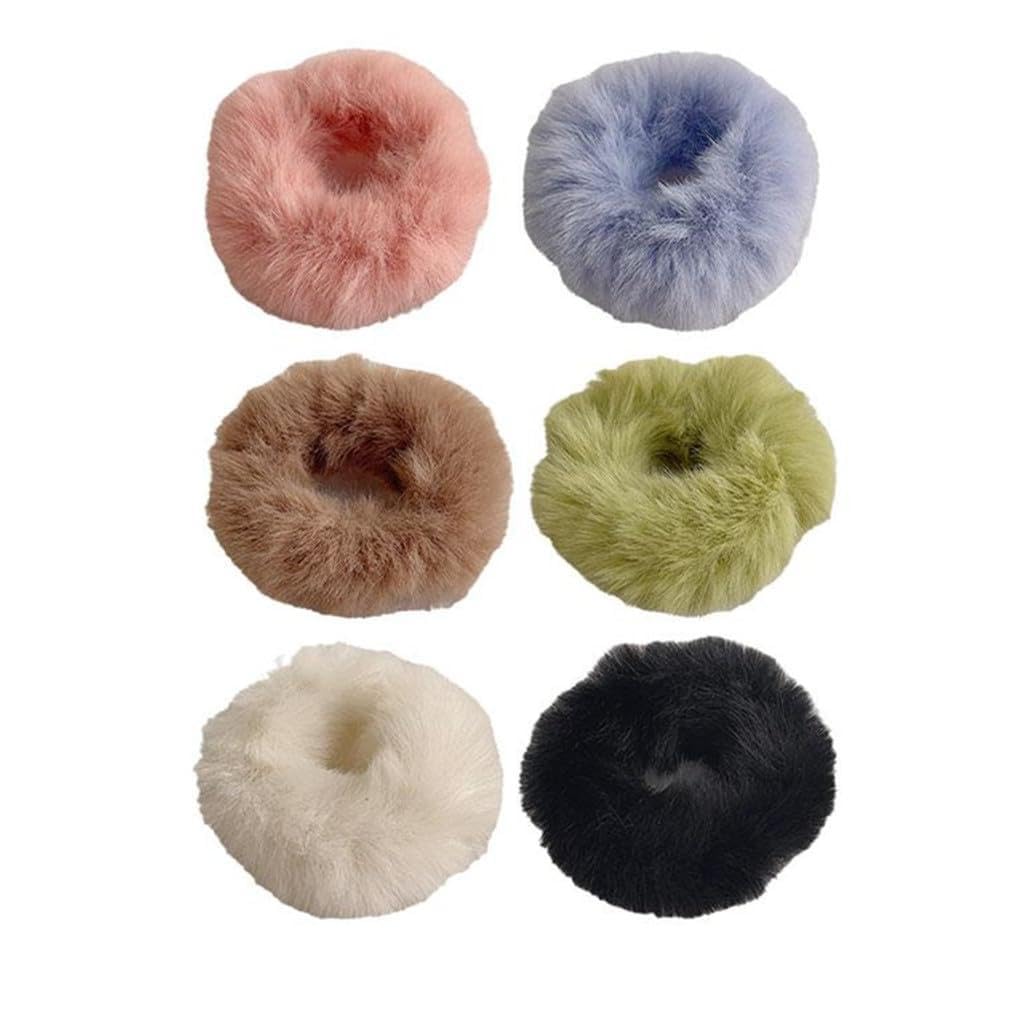 Elastisches Haarband Aus Plüsch – Bunte Bonbonfarben, Weich, Vielseitig Für Mädchen & Frauen