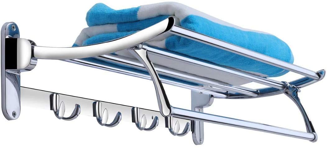 Lepose 304 Stainless Steel Folding Towel Rack for Bathroom/Towel Stand/Hanger/Bathroom Accessories (1, 24 Inch) (B0BD7MTZVD) Amazon Price History, Amazon Price Tracker