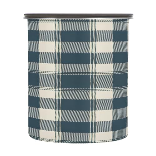 Envase de café hermético azul retro de acero inoxidable 17oz miniatura 2