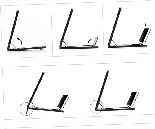 Miniatura 3 de Hemobllo Soporte de teléfono para soporte de mano para amplificador de teléfono, soporte para teléfono celular, soporte para teléfono celular,