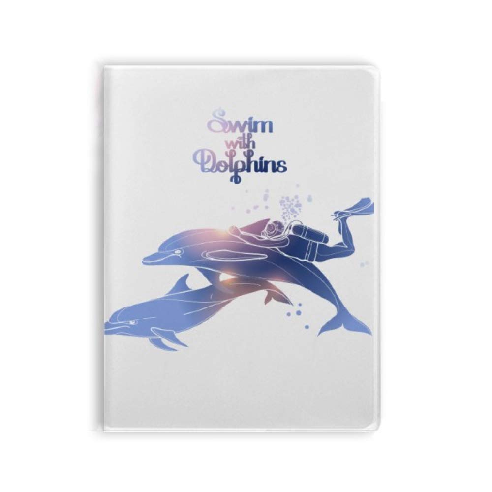 Carnet de notes dauphins avec couverture souple format A5 pour ecriture - 4