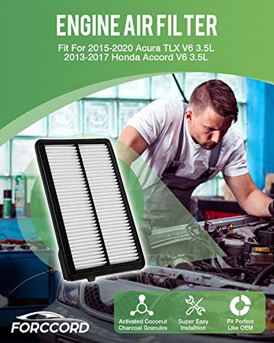Image of Cabin&Engine Air Filter for Honda Pilot(2016-22), Acura MDX (2014-2020), Ridgeline(2006-14, 2017-25), Passport(2019-25), MDX Hybrid (2017-20) Air Filter Replace#CF10134 CA12061 Accessories
