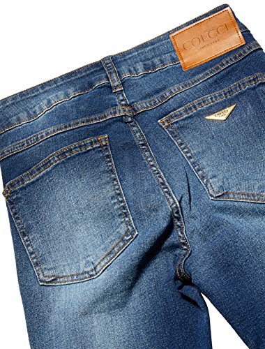 Calça jeans Bia, Colcci, Feminino, Azul (Índigo), 46