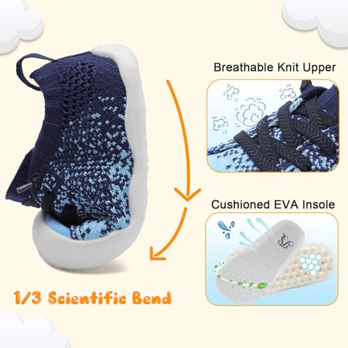 Image of JIASUQI Baby Shoes for Toddler Boys Girls Sneakers Slip on Walking Shoes for Babies