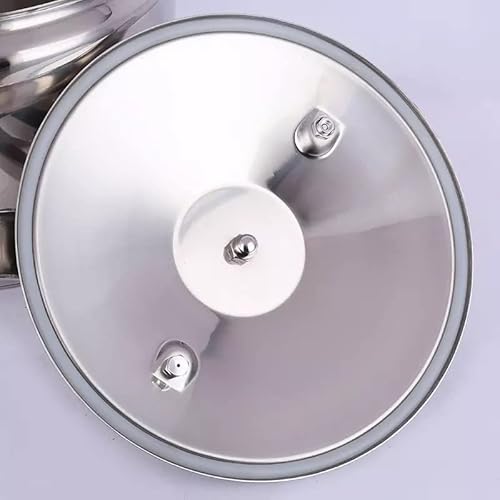 Aluminum Explosion-Proof Pressure Cooker- 7L~15L Capacity- Silver (11L) #TOP2