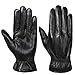 Produktbild Acdyion Herren Winter Echtleder Handschuhe Warm Touch Screen Lederhandschuhe Outdoor Fahren Warme Winterhandschuhe (Black, M)