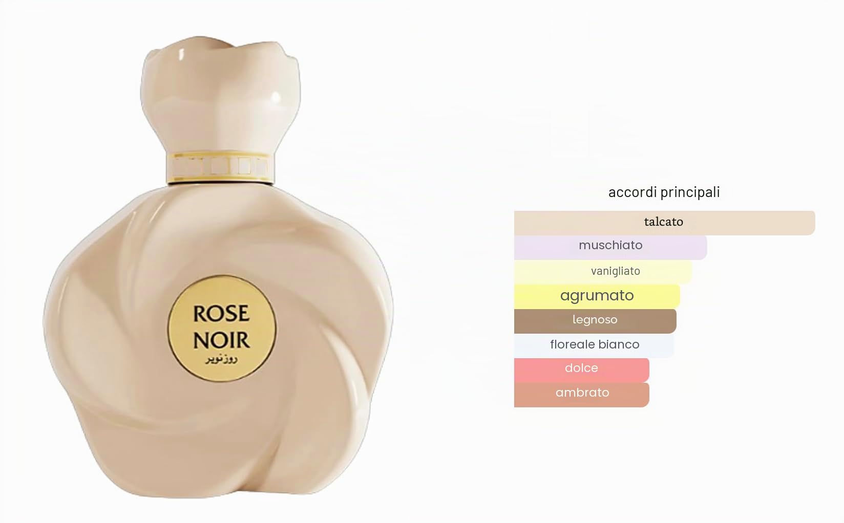 Rose Noir Extrait de Parfum 75 ml, profumo arabo da donna a lunga durata, con atomizzatore ricaricabile da 5 ml, fragranza con rosa scuro, ambra e muschio, intenso ed elegante (Rose Noir)