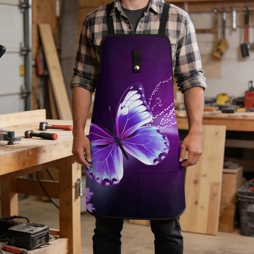 Delantal de trabajo impermeable para hombres y mujeres miniatura 5