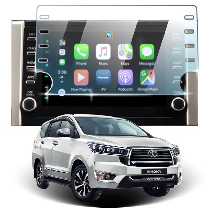 Image of Toyota Innova Crysta (8 Inch) Touchscreen Protector Guard - (Not a Tempered Glass)