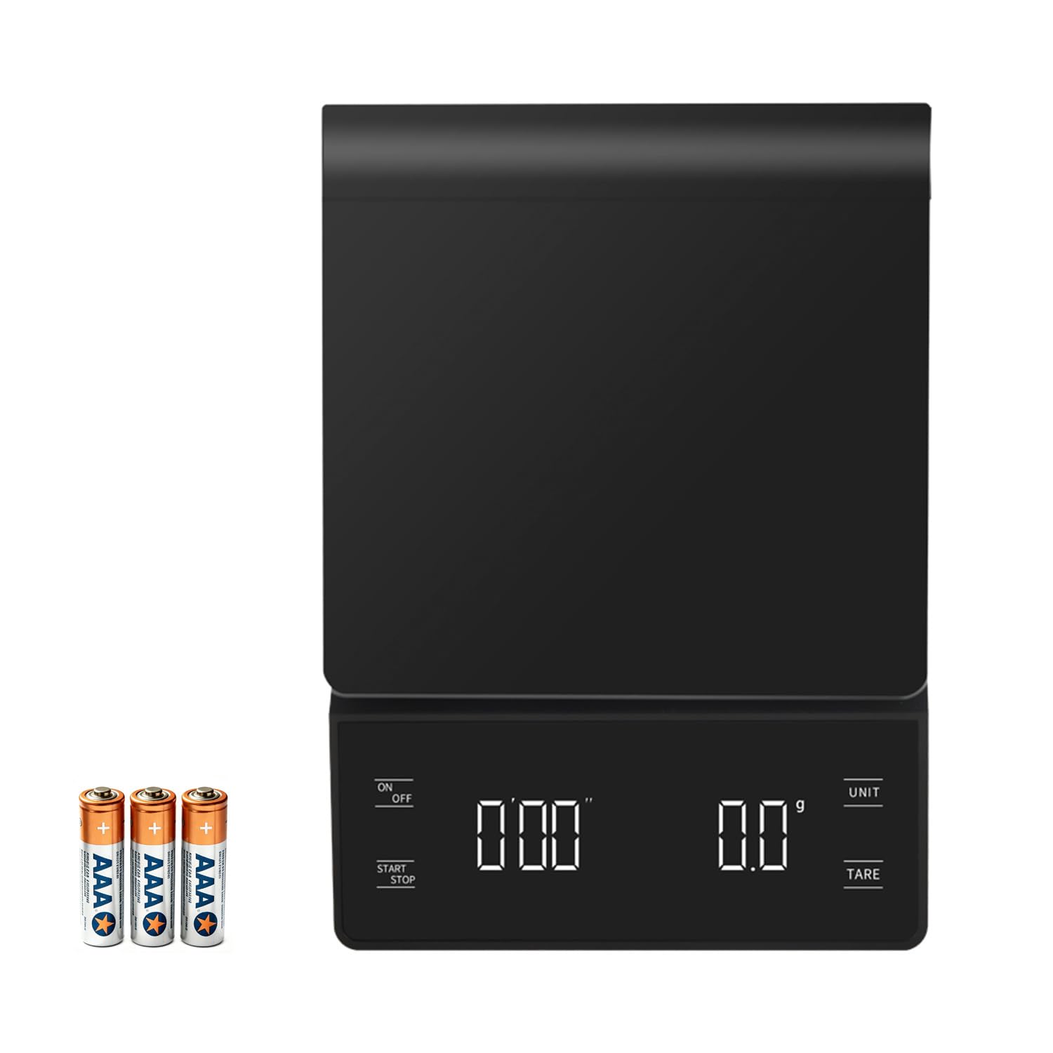 Báscula de café de alta precisión de 3 kg/0,1 g con temporizador, pantalla LCD retroiluminada, función de tara y conversión de unidades para espresso, vertido, preparación por goteo