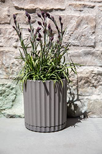 Image of Veradek Demi Series Demi 6 inch Planter w /Tray - Grey, 2 Pack