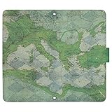 SmaSmaSweets arrows Alpha F-51F ケース [デザイン:08.世界地図(グリーン)/マグネットハンドあり] 秋コレクション アローズアルファ f51f 手帳型 スマホケース スマホカバー 手帳 携帯 カバー