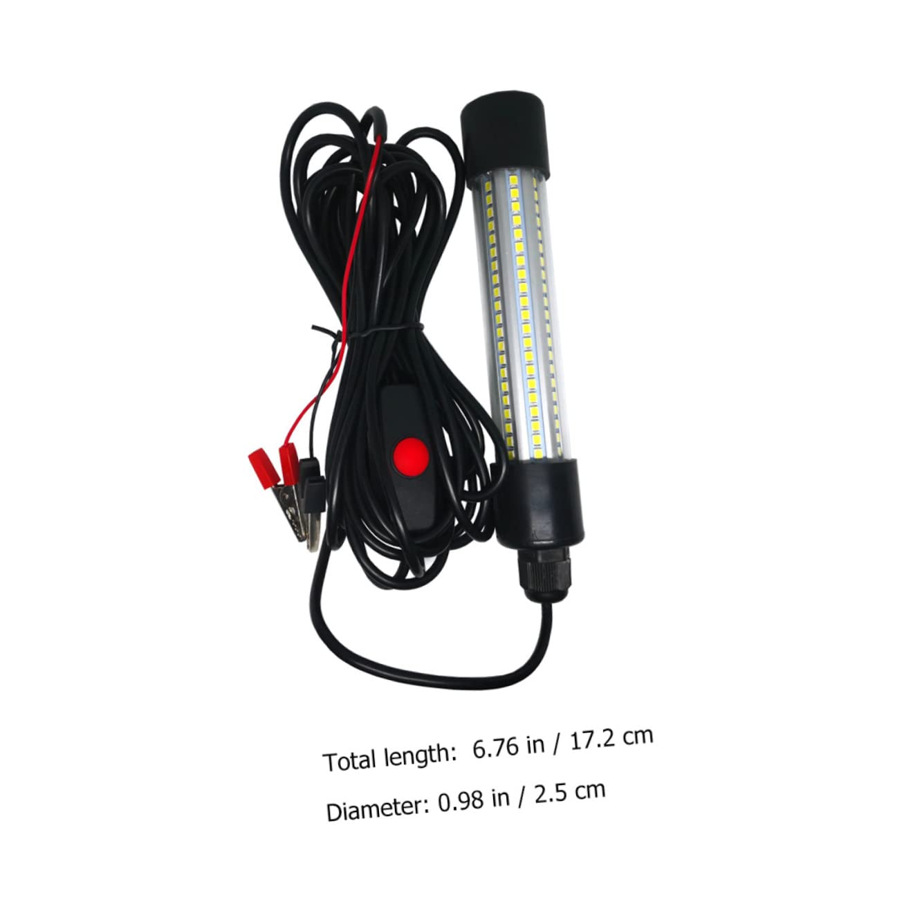 Happyyami 13W LED Underwater Fishing Light Deep Drop Fishing Light for Attracting Fish Submersible Fish Attracting LED Light Ideal for Freshwater and Ocean Use