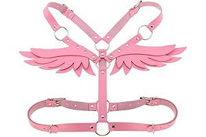 O Ring Waist Belt Body Caged Harness with Back Angel Wings