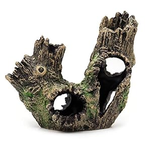 Svauoumu Decorazioni Acquario, Decorazione Dell’acquario in Grotta in Resina, Usata per Pesci, Gamberetti, Serpenti, Decorazioni Nascoste per Acquari