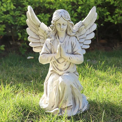 Statue d'ange en résine pour bénédictions extérieures et cour - 8