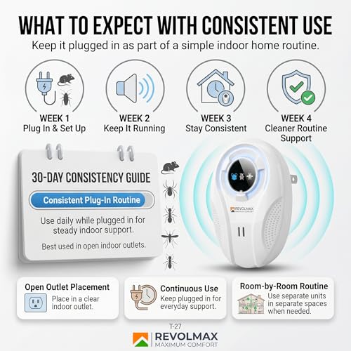 Image of Ultrasonic Pest Control Repeller - Electronic & Ultrasound, Indoor Plug-in Repellent - Get rid of - Rodents, Mice, Squirrels, Bats, Insects, Bed Bugs, Ants(2 Pack)