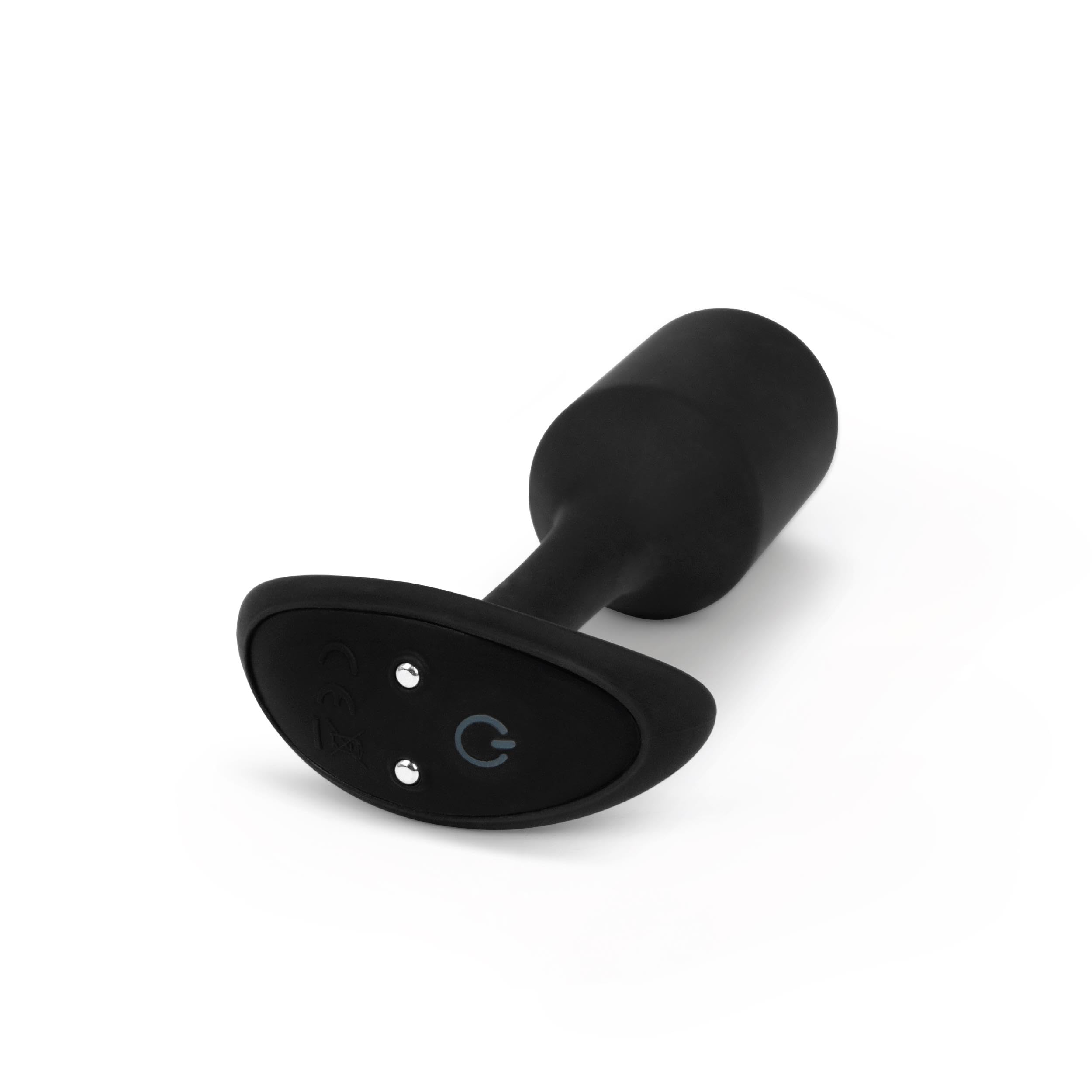 SNUG PLUG ANAL SILICONA CON VIBRACIÓN 12CM - NEGRO