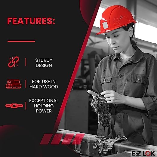 Image of E-Z LOK Knife Threaded Insert for Hard-Wood,Stainless Steel Thread Inserts 1 /4-20 Internal Threads, 0.625 inch Length(Pack of 10, 100 Count Total)