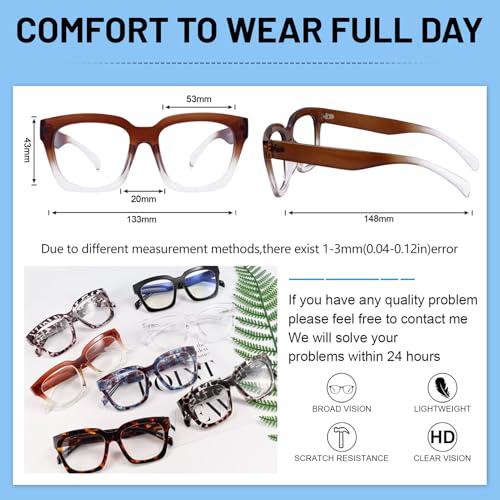 Image of OCCI CHIARI Large Reading Glasses Women Retro Reader 1.0 1.5 2.0 2.5 3.0 3.5 1.25 1.50 1.75 2.25 2.75 4.0 5.0 6.0