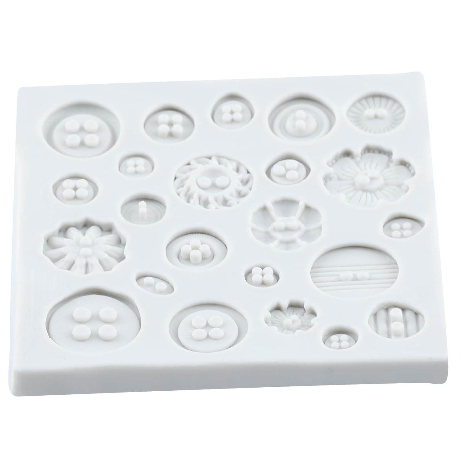 Knopfform für Modelliermasse, Knopfform, Silikonformen für Bastelarbeiten, Epoxidharz, Gießen, Polymerton, Werkzeuge, Handwerk, lufttrocknende Schmuckherstellung