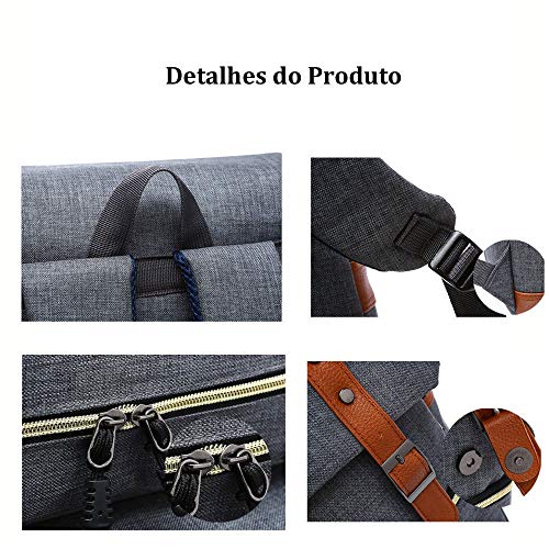 Mochila Feminina Executiva Para Notebook impermeável de Até 15.6 Polegadas Executiva Resistente de A