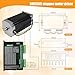 RATTMMOTOR 4 Axis Nema 23 Stepper Motor Kit,3A 425oz.in 112mm Motor Driver,Mach3 Motion Control Card 4 axis USB CNC Controller Kit,36V DC Power Supply for CNC Router Engraving Machine