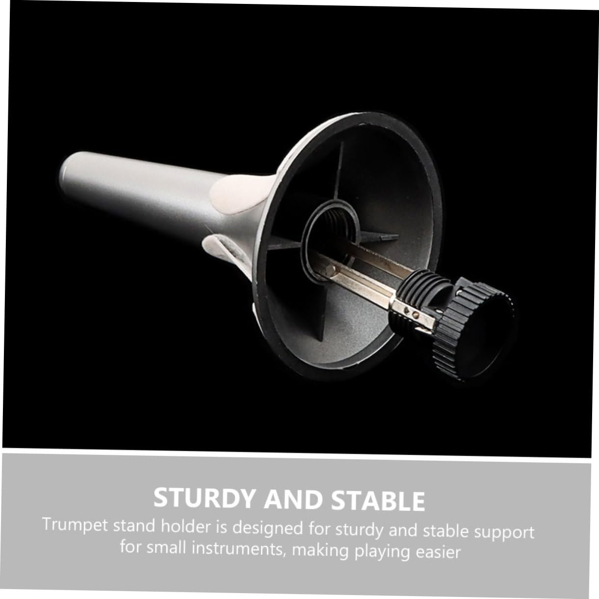 SUPPORTO PER TROMBA CON 3 GAMBE - Supporto Pieghevole Per Strumenti A Fiato | Base Metallica Stabile