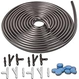 Windshield Washer Hose Kit,includes 4 Meter Washer Fluid Hose and 12 Pcs Hose Connectors for Car Windshield Washer Nozzle Installation,10 Pcs Car windshield washer fluid Tablets