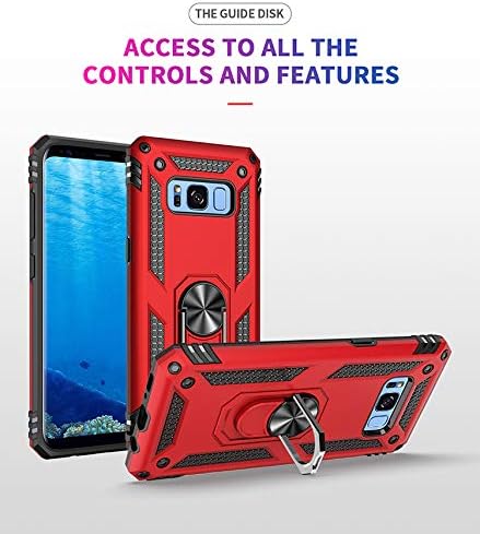 Coque Galaxy S8+ Plus, Coque Samsung S8+ Plus, Etui Housse de Protection Antichoc Durable Résistante 2 en 1 Hybride PC Robuste TPU Souple pour Galaxy S8+ Plus + Verre trempé Galaxy S8+ Plus - 2