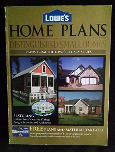 Lowe's Home Plans Distinguished Small Homes (Pl... B011DB2ZAW Book Cover