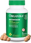 Organika Nattokinase 2000 FU Soutien cardiovasculaire – Haute puissance, coeur & Supplément de circulation sanguine– Une gélule par jour, non OGM, végétalien, sans gluten – 90vcaps