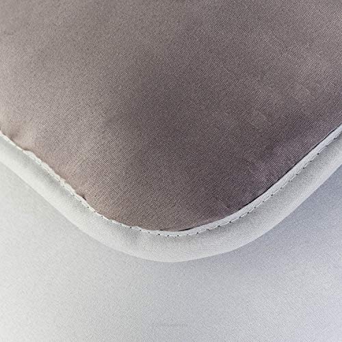 Linenspa Reversible Down Alternative Comforter and Duvet Insert, California King – All-Season Comforter with Box Stitch and 8 Duvet Loops – Bedding for Kids, Teens, and Adults – Stone / Charcoal - image 7