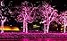 612 Vermont 100 Pink Christmas Lights on a White Wire String, UL Approved, Indoor/Outdoor Use, 18’ of Lighted Length, 20’ of Total Length