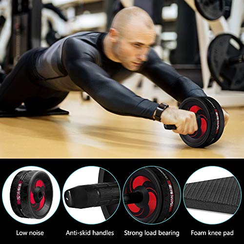 Roda de exercício, Romacci Abdominal Roller Home Office Ginásio Fitness Equipamento de treino Roda d