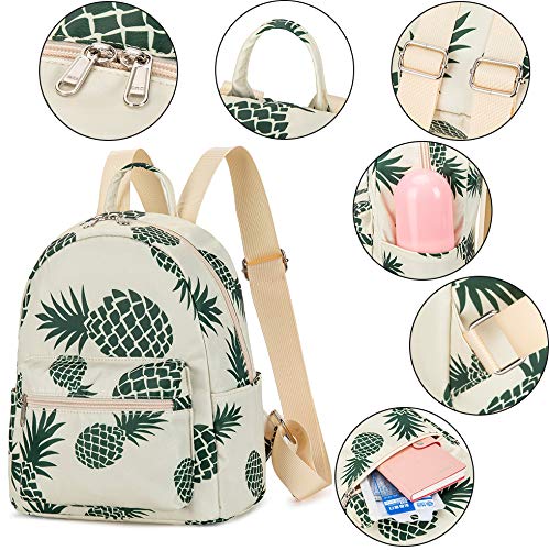 image for BTOOP Mini Backpack Girls Pineapple Water-resistant Small Daypack Shou