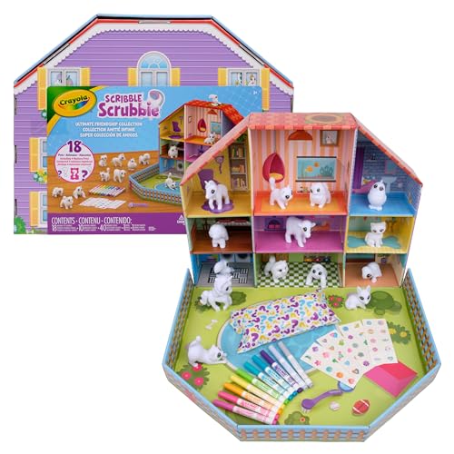 Crayola Scribble Scrubbie Pets Friendship Collection 18 Pets 10 Markers Arts and Crafts Mystery Toys & Gifts for Kids Ages 3+ [Amazon Exclusive]