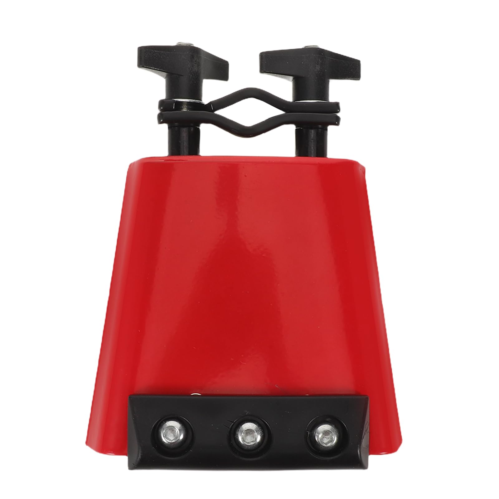 Campanaccio per Tamburo in Metallo con Striscia Sordina Set di Campanacci per Batteria Montabili con Silenziatore Resistente Accessorio per Percussioni per Sessioni di Pratica e