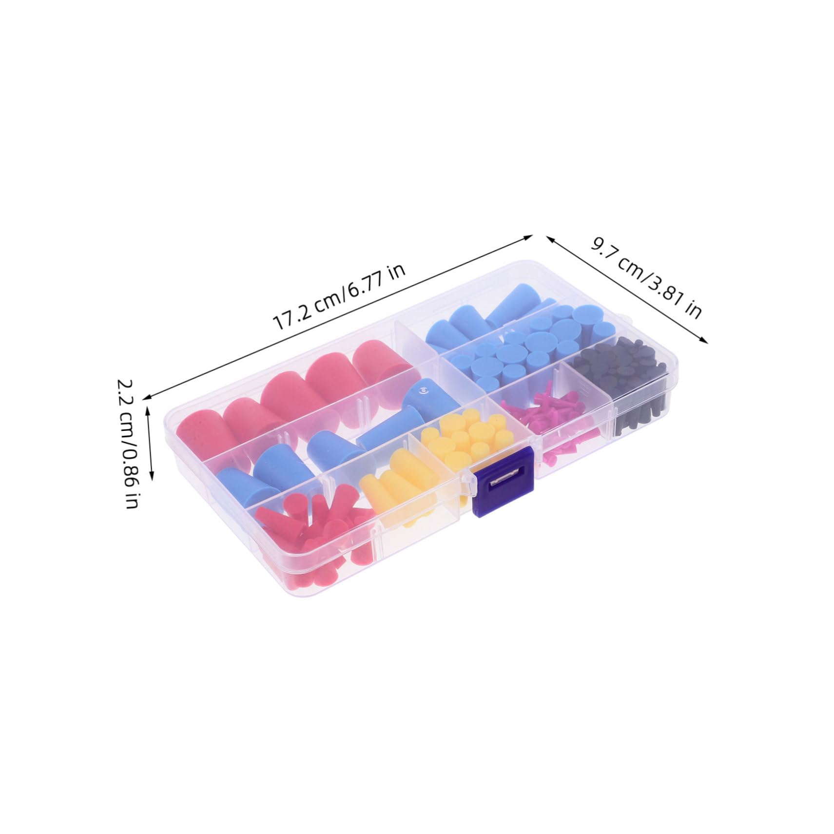 Cabilock 1 Box of High Temp Silicone Rubber Tapered Plug 8 Sizes Heat Resistant Stoppers for Lab Bottles Tanks Industrial Powder Coating Plugs Spraying