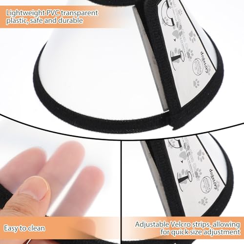2 Pack Cat Cones After Surgery Soft Cat Recovery E Collar Cones to Stop Licking Kitten Small Pet Cone Elizabethan Collar Puppy Head Neck Cone Cono para Gatos for Cats Kitten Puppy (Size S) - Thumbnail 6