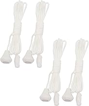 4Pcs Nylon Pull Cord Light Switch BathroomLight PullCord,Replacement Cord Pull for Ceiling Switch,Bathroom Ceiling Light PullCords for CeilingSwitches, BathroomLight, SwitchReplacement Wire-1.5m