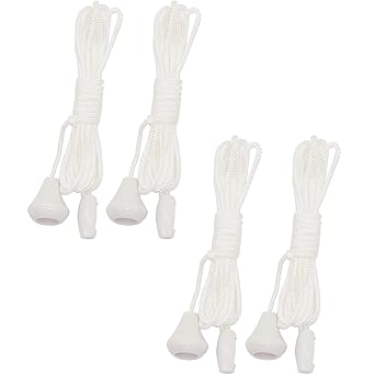 4Pcs Nylon Pull Cord Light Switch Replacement, Bathroom Ceiling Light ...