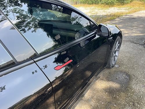 Image of Tesla Door Handle Sticker, American Flag Pattern, Suitable for Model 3 and Model Y (Red)