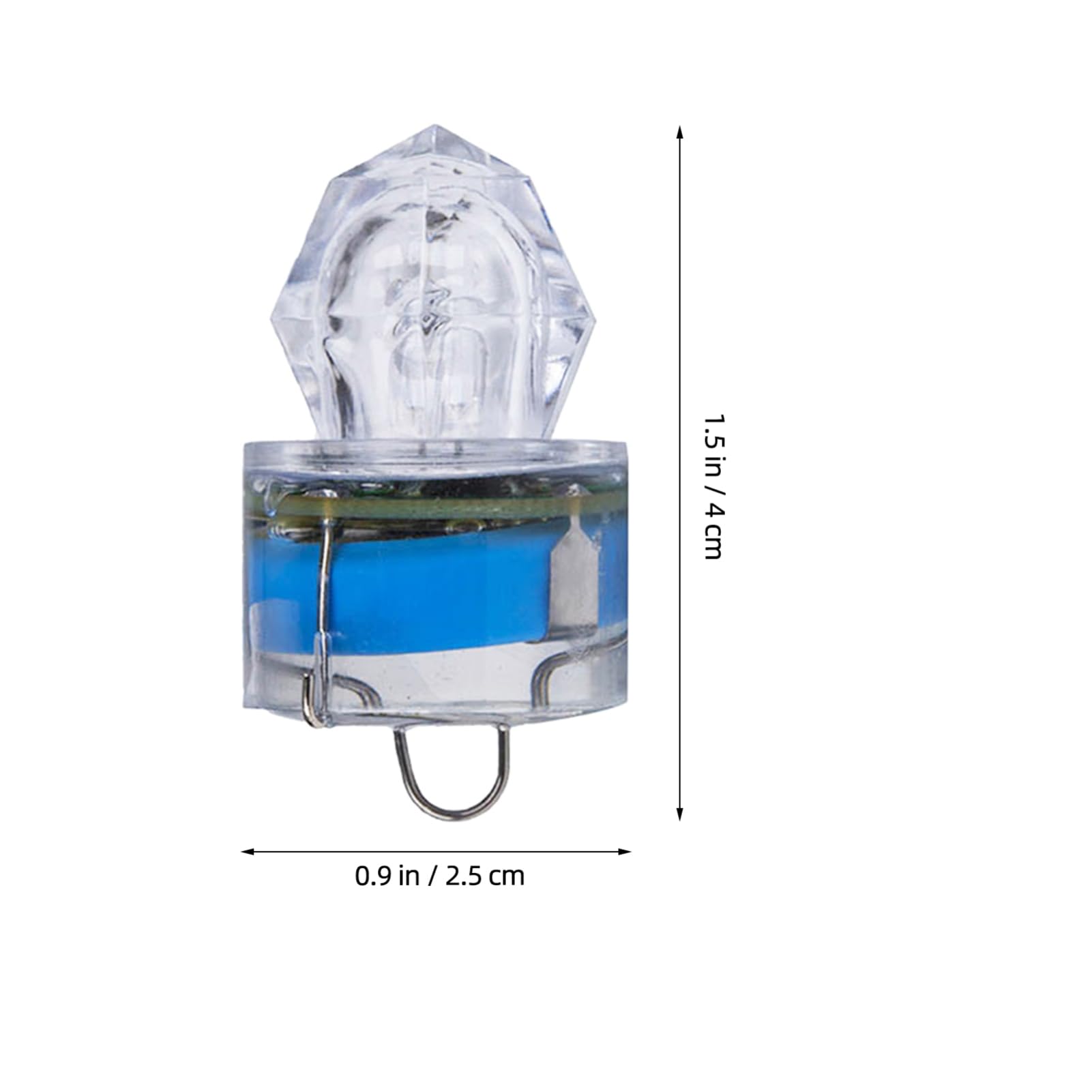 balacoo 2Pcs LED Underwater Fishing Light Lamp for Attracting Bait and Fish Random Color Durable Submersible Design for Night Fishing