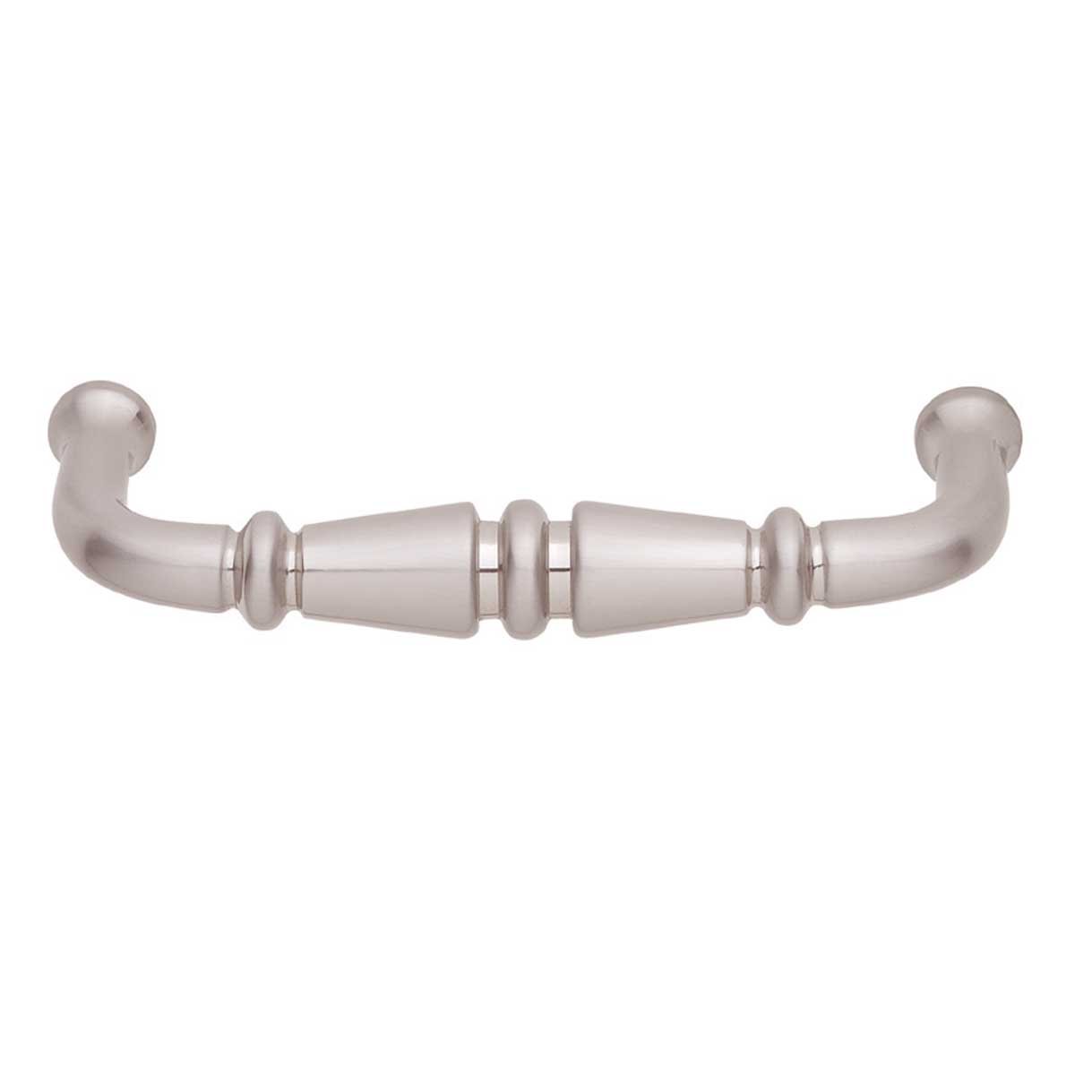 Drawer Pull Handle Vintage Style Brushed Satin Nickel 4" W Renovators Supply