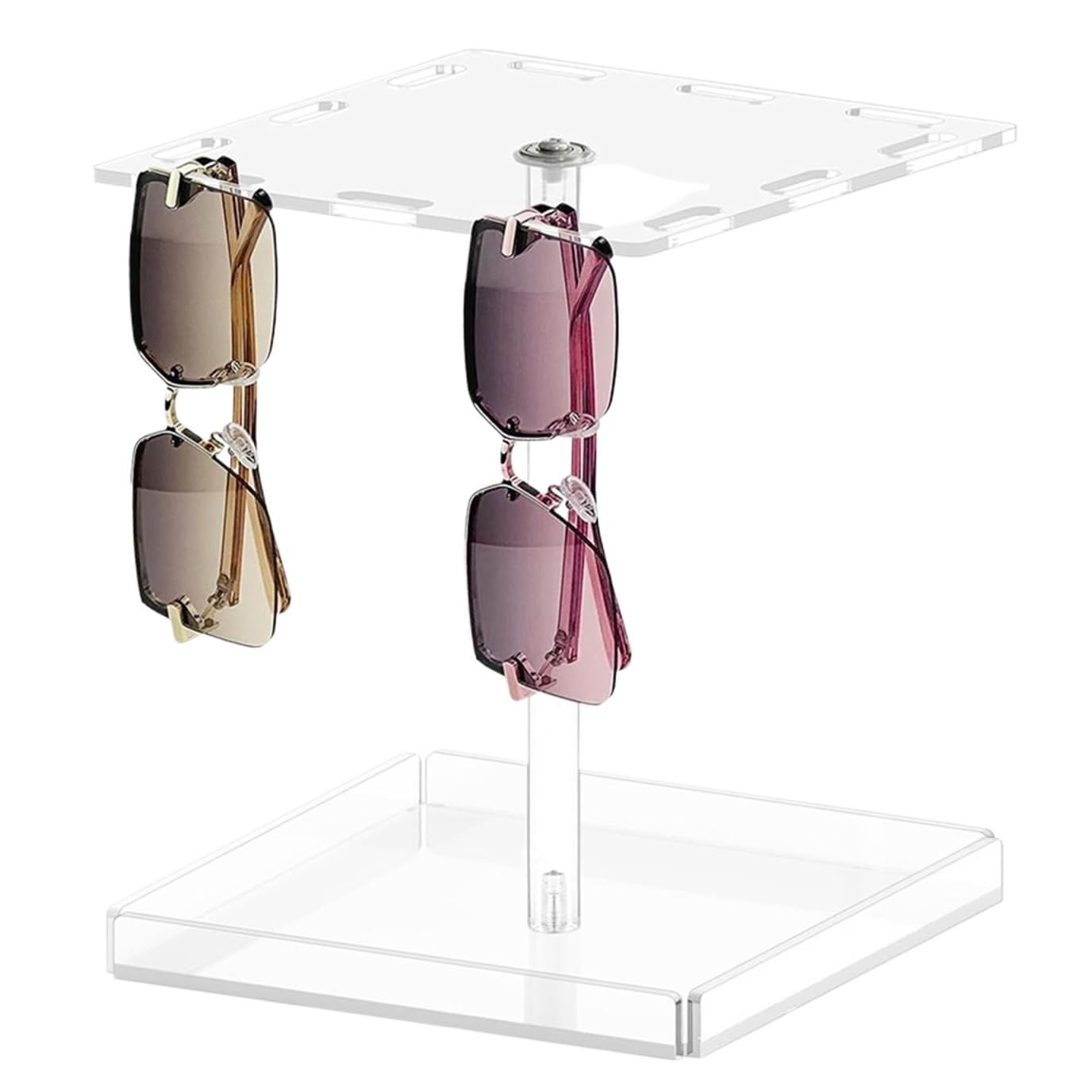 Brillenbox Vielseitig 360-Grad-Acryl-rotierende Sonnenbrillen-Organizer-Brillenständer For Eitelkeit Sonnenbrillen Aufbewahrung