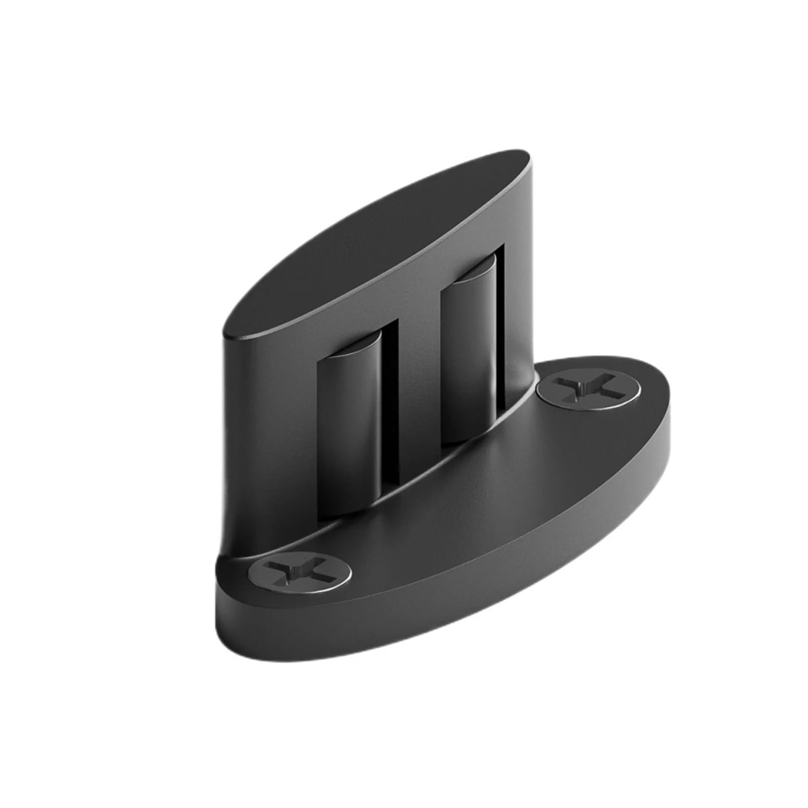 HQYCL 1/2Pairs Black Sliding Barn Door Hardware Floor Guide, Carbon Steel for Sliding Door