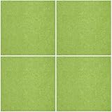 ぴたQ 吸着 タイルマット 大判 45×45cm 4枚入 グリーン (タイルカーペット)