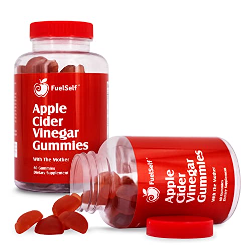 Fuelself Apple Cider Vinegar Gummy Vitamins With The Mother, 1 Pack, 60 Count :: Metabolism Management, Immunity, Detox :: Vegan, Gluten-Free, Vitamin B6, B12, Pomegranate, Beet Root #TOP23