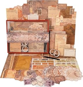 Funto FT1047D Vintage Scrapbooking Set 96 Teile
